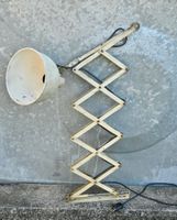 VINTAGE Belmag SCHERENLAMPE max 1.40m funktioniert INDUSTRIE