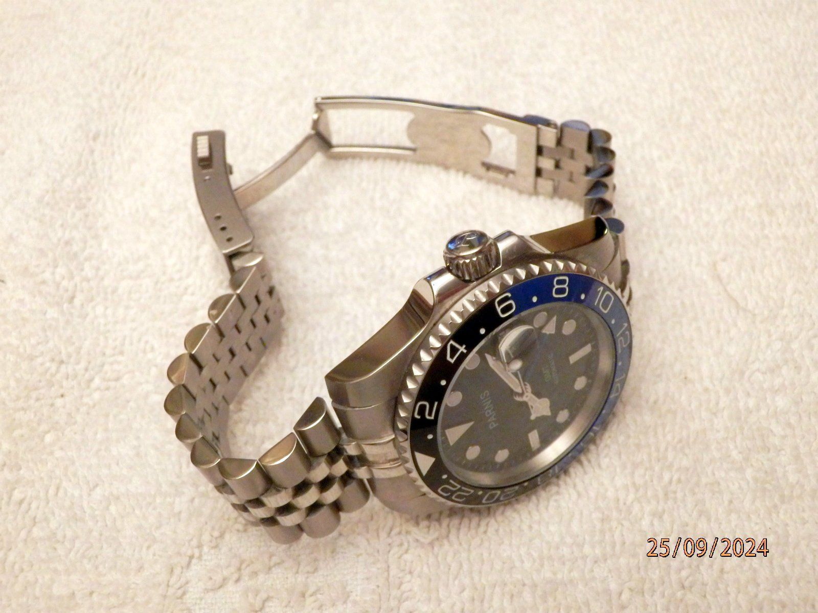 Parnis Orologi: Parnis, Automatic, Datum, drehbare Lünette, Gehäuse 42mm GTM – Usato da Ueberstorf venduto da dinbau 6