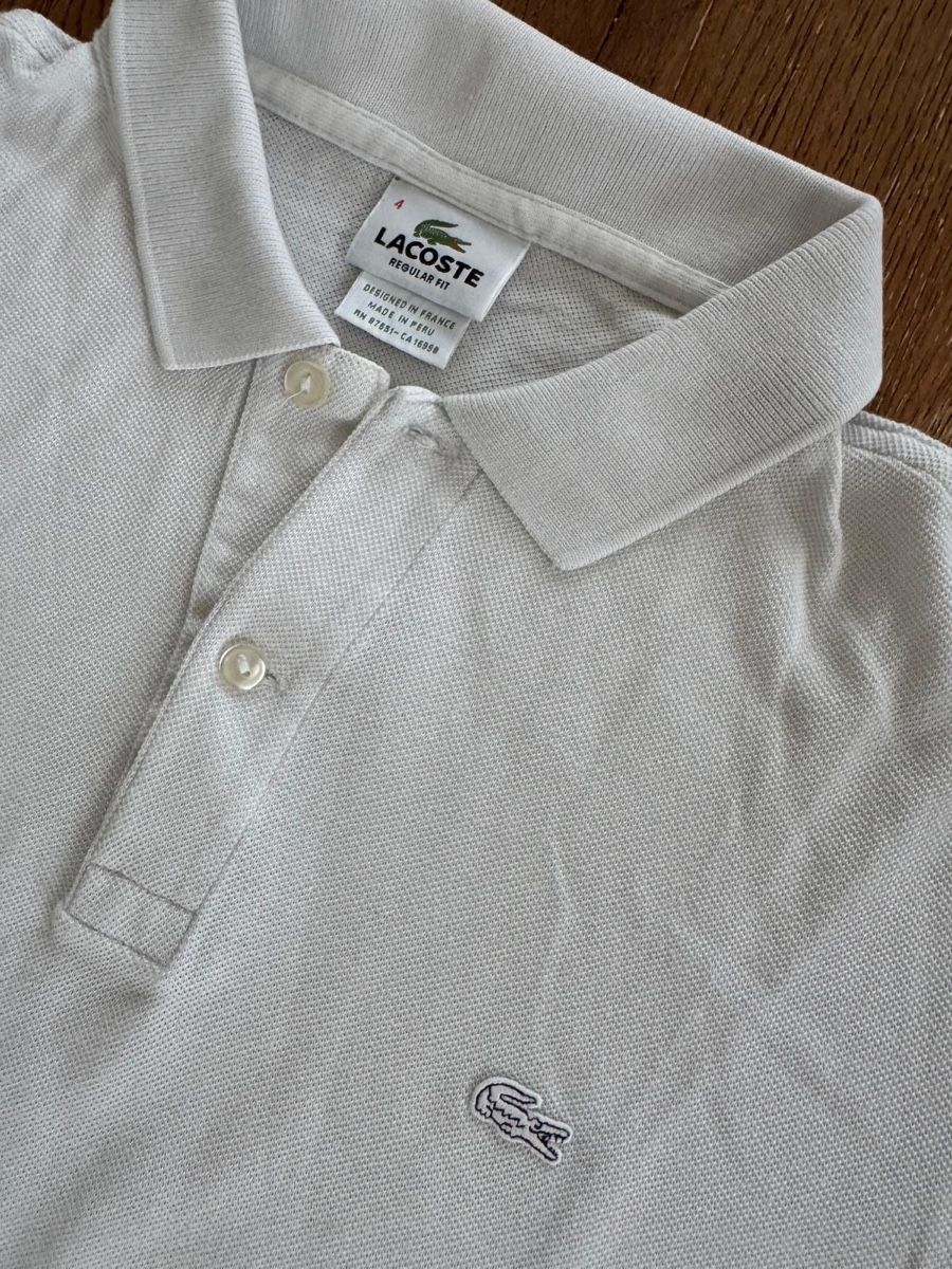 Lacoste Magliette Polo: Lacoste Poloshirt weiss Grösse 4/M – Usato da Küssnacht am Rigi venduto da Ebikoner 2