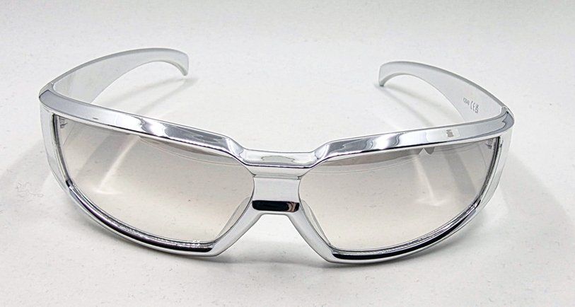 Occhiali & Lenti: Chromeo Spacy - Chrom-Silber Sonnenbrille – Nuovo (secondo la descrizione) da Zürich venduto da Numark 1
