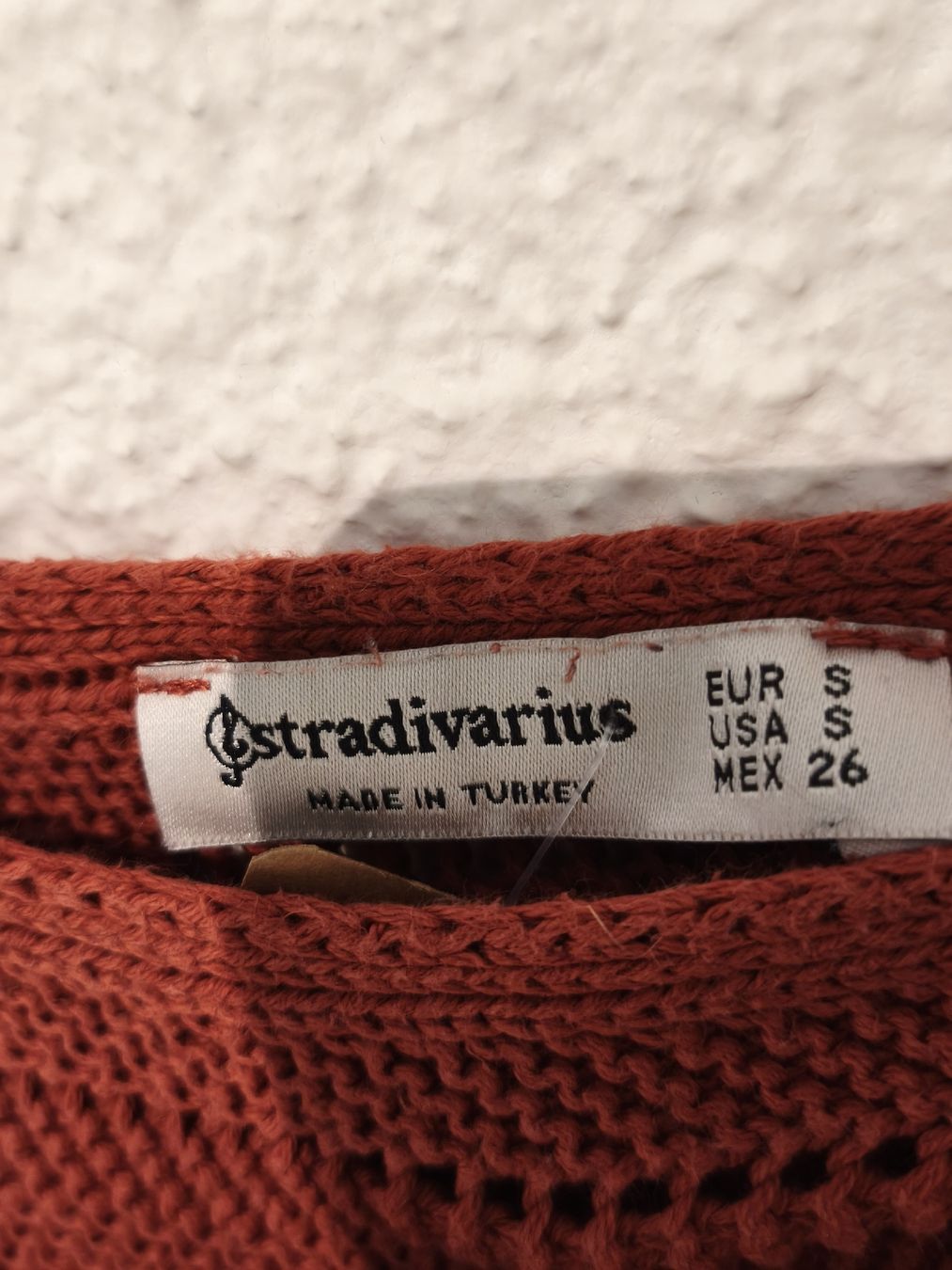 Stradivarius Top: Stradivarius Strick Top, rostrot, Gr. S – Nuovo (secondo la descrizione) da Emmetten venduto da SecondhandSiska 4