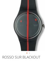 Swatch Uhr, ROSSO SUR BLACKOUT, RARITÄT, Batterie wechseln