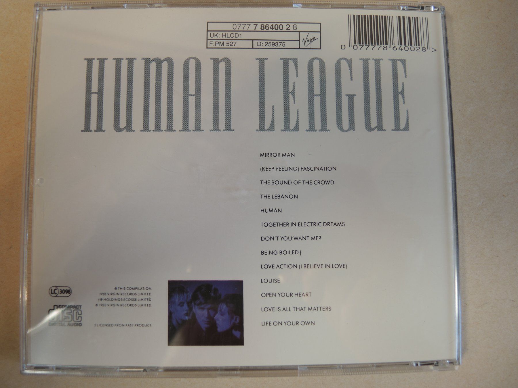 CD: Human League - Greatest Hits - CD – Usato da Rorschach venduto da maeck8 4