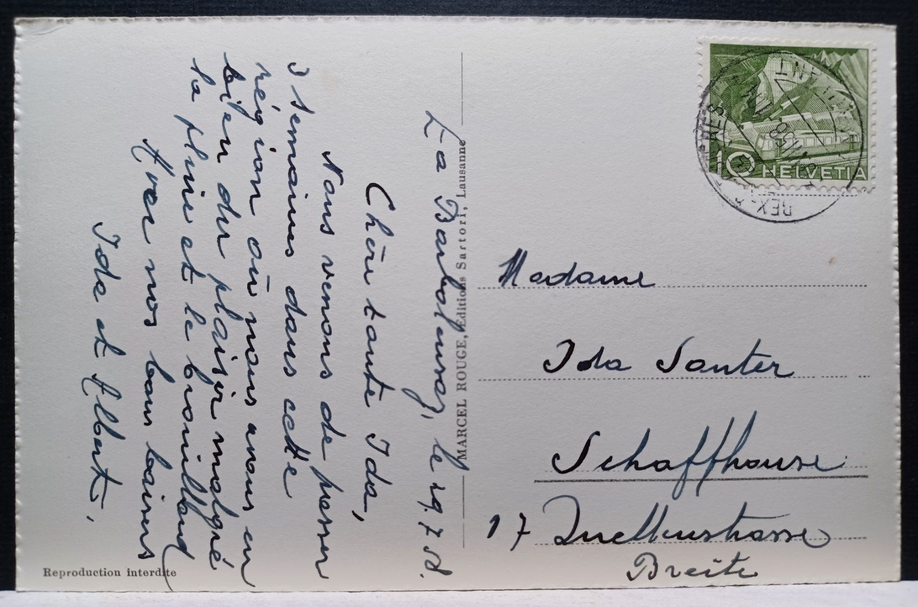 Cartes postales: La Barboleusaz VD, 1958, Jeep – D'occasion à Aarau Rohr par mgvw 1