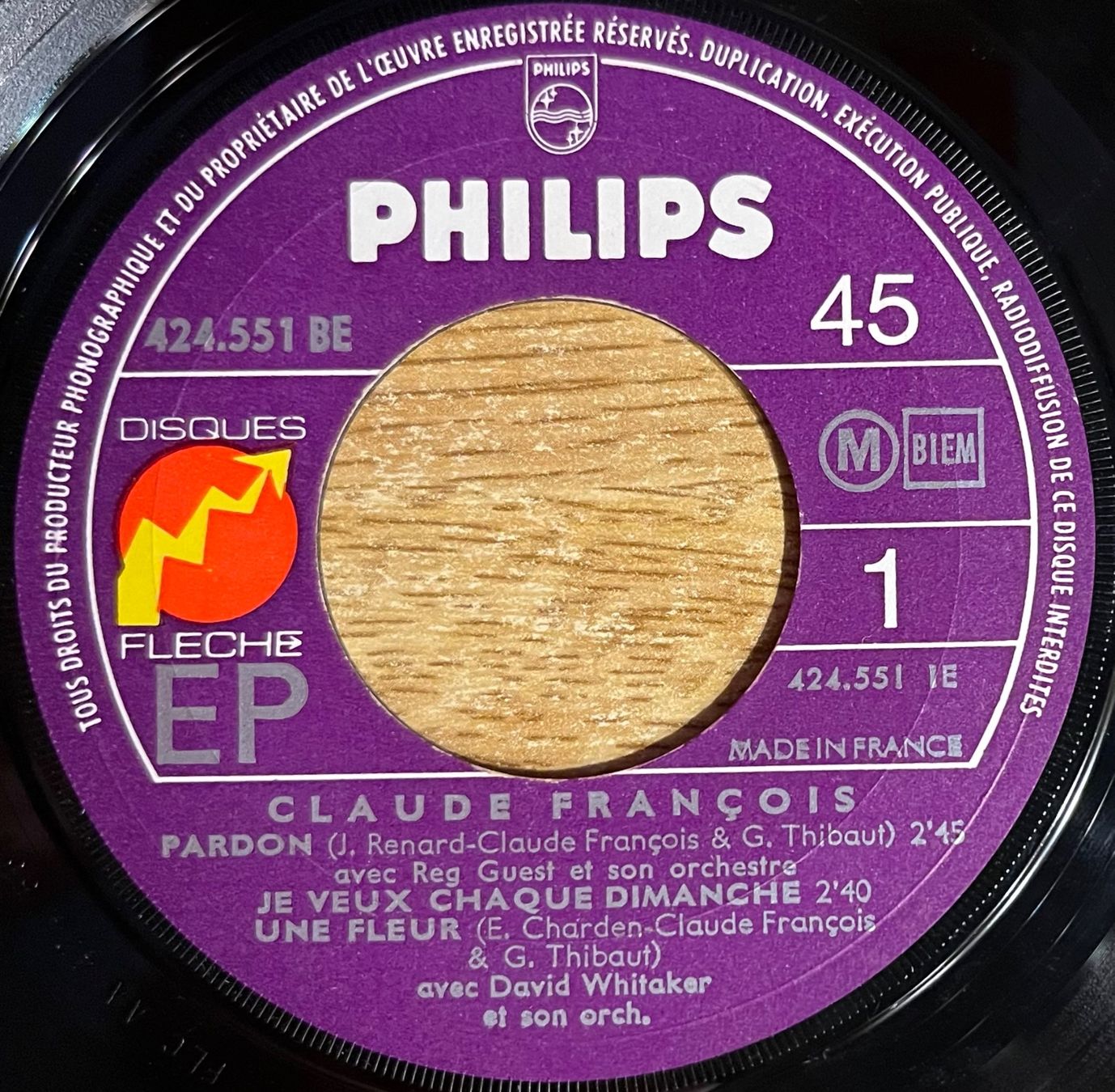 Vinyles: CLAUDE FRANCOIS - PARDON – D'occasion à Bussigny par vinyl-pas-cher 2