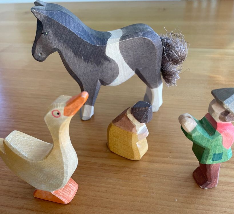 OSTHEIMER Holzpferd Fohlen – 10 Cm Hoch, Aus Nachhaltigem Ahornholz