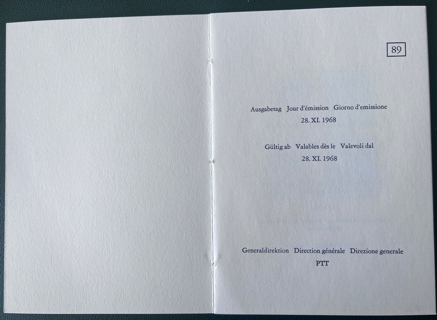 Alle Briefmarken: Pro Juventute Marken 1968 Geschenkheft – Gebraucht aus Biberist von Edelfloh 1