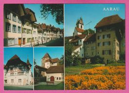 Aarau Altstadtpartien 4-Bild Karte