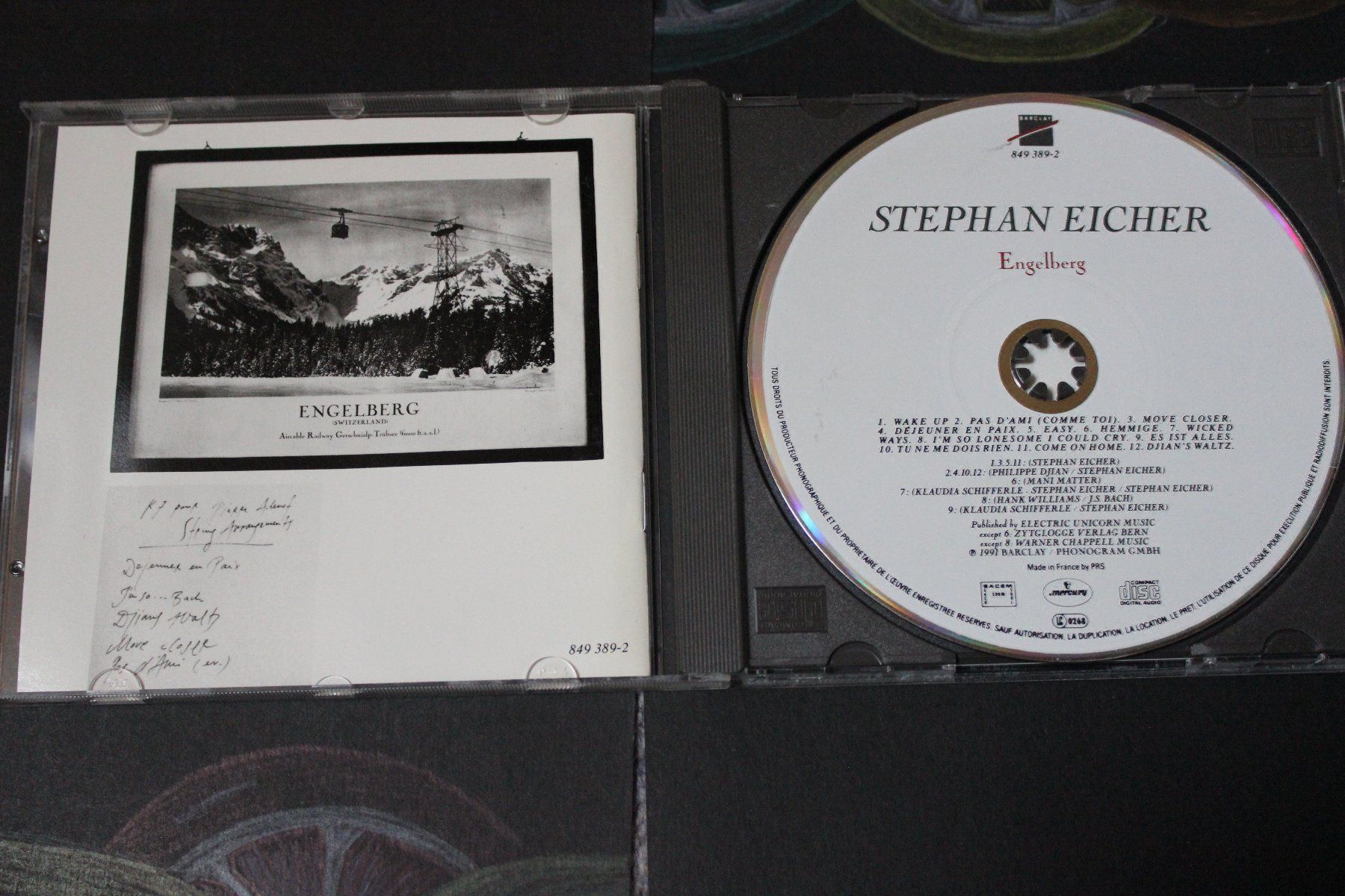 CD: STEPHAN EICHER - ENGELBERG CD 1991 – Usato da Tübach venduto da JamesStone 2