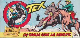 Italian comic strip TEX SERIE PUEBLO # 36 1965 IN CORSA CON