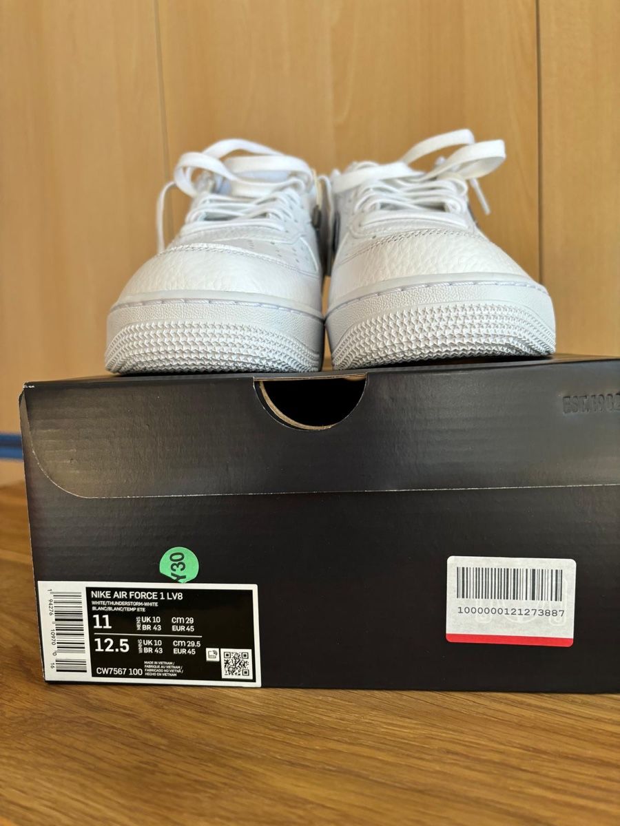Nike Scarpe da uomo: NIKE AIR FORCE 1 LV8 WHITE/THUNDERSTORM-WHITE – Nuovo (secondo la descrizione) da Ascona venduto da GioeleS 4