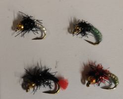 Verkaufe 4 Goldkopf Nymphen neu