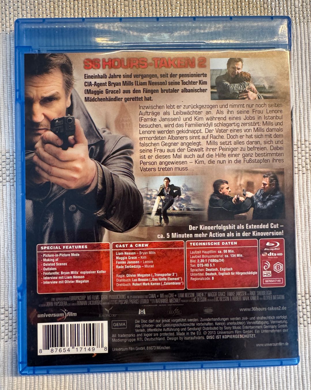 Alle DVDs: 96 Hours - Taken 2 - Extended Cut [Blu-ray] – Gebraucht aus Arbon von drs64 1