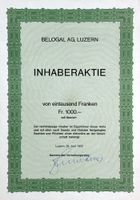 Belogal AG Luzern - 1972