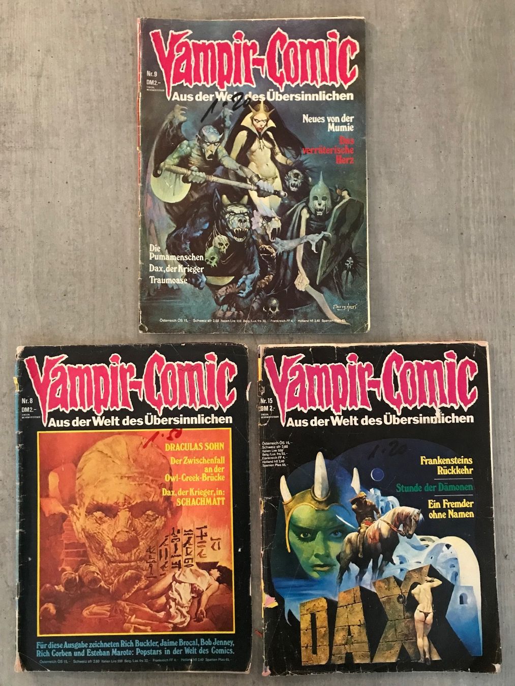 Fumetti: VAMPIR - COMIC / 3 Stk – Usato da Pfungen venduto da Druller