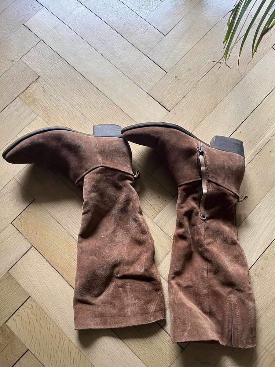 Scarpe da donna: Wildlederstiefel, hellbraun, Grösse 42, Herbst/Winter – Usato da Basel venduto da Rookie1ch 1