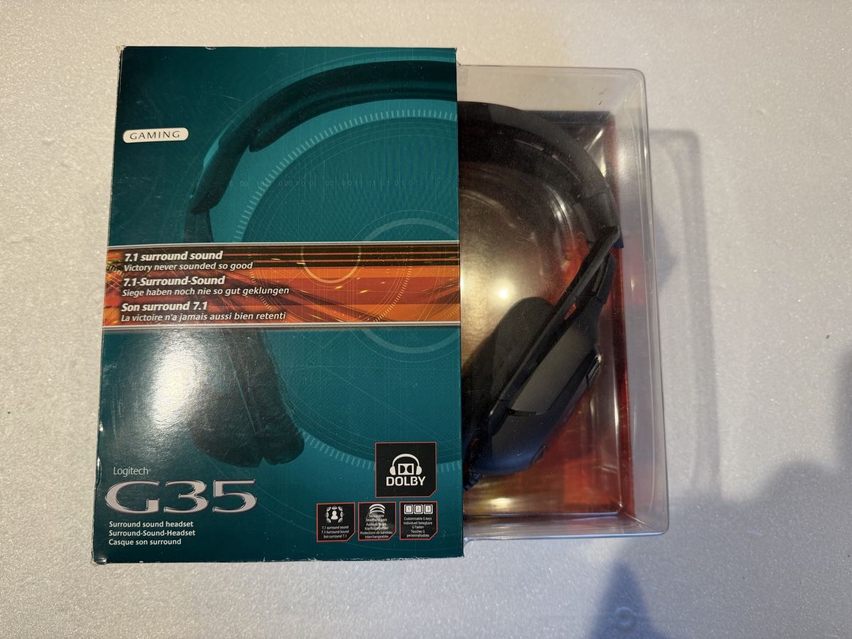 Logitech Cuffie: LOGITECH  G35  CASQUE  SON  SURROUND – Usato da Apples venduto da Gasscret 1