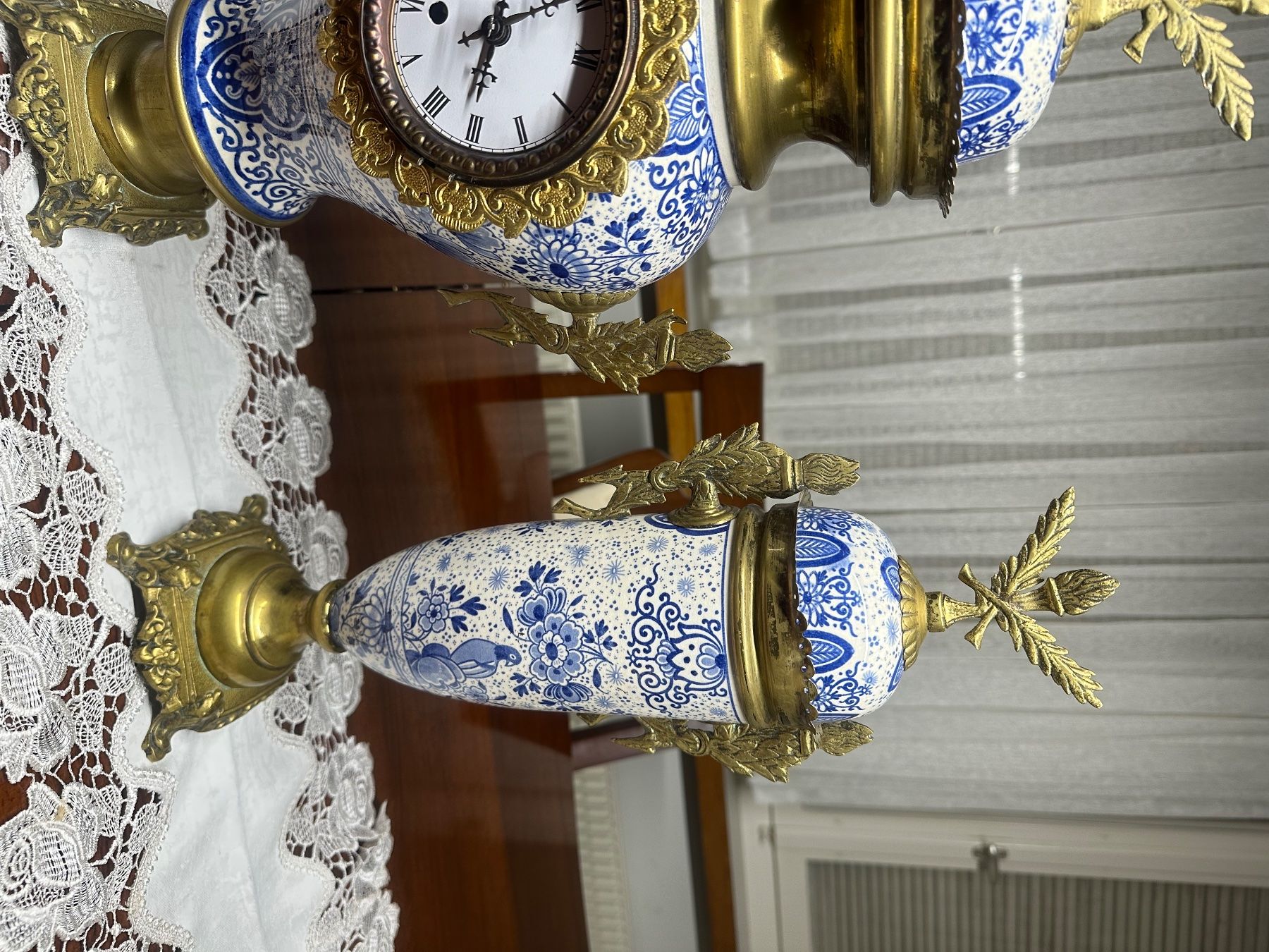 Orologi da terra & Orologi da parete: An 19th century German clock garniture – Usato da Trasadingen venduto da Kaffee.mann 4