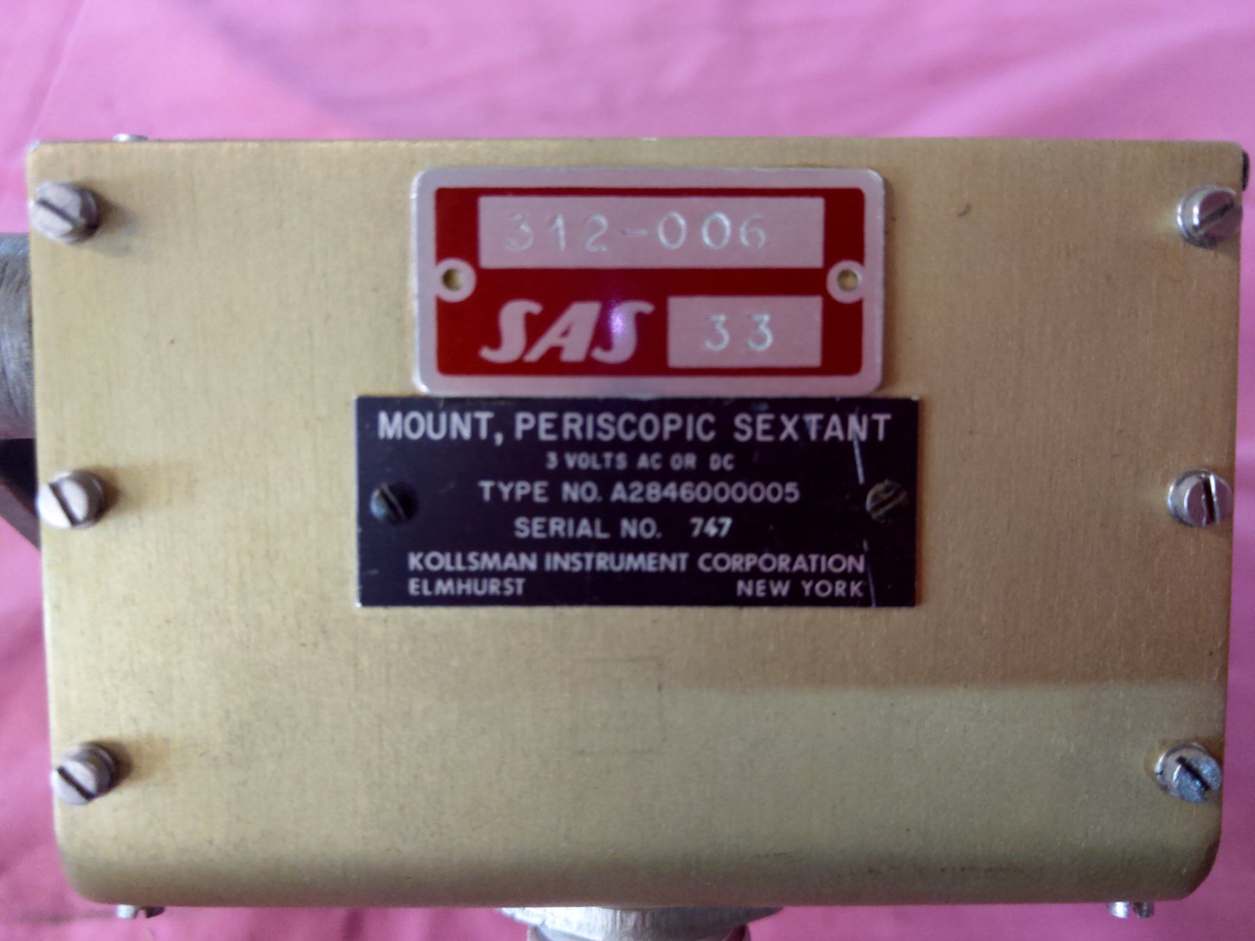 Misurare: Mount Periscop Sextant Typ A2846000005 – Nuovo (secondo la descrizione) da Unterengstringen venduto da Olifant4