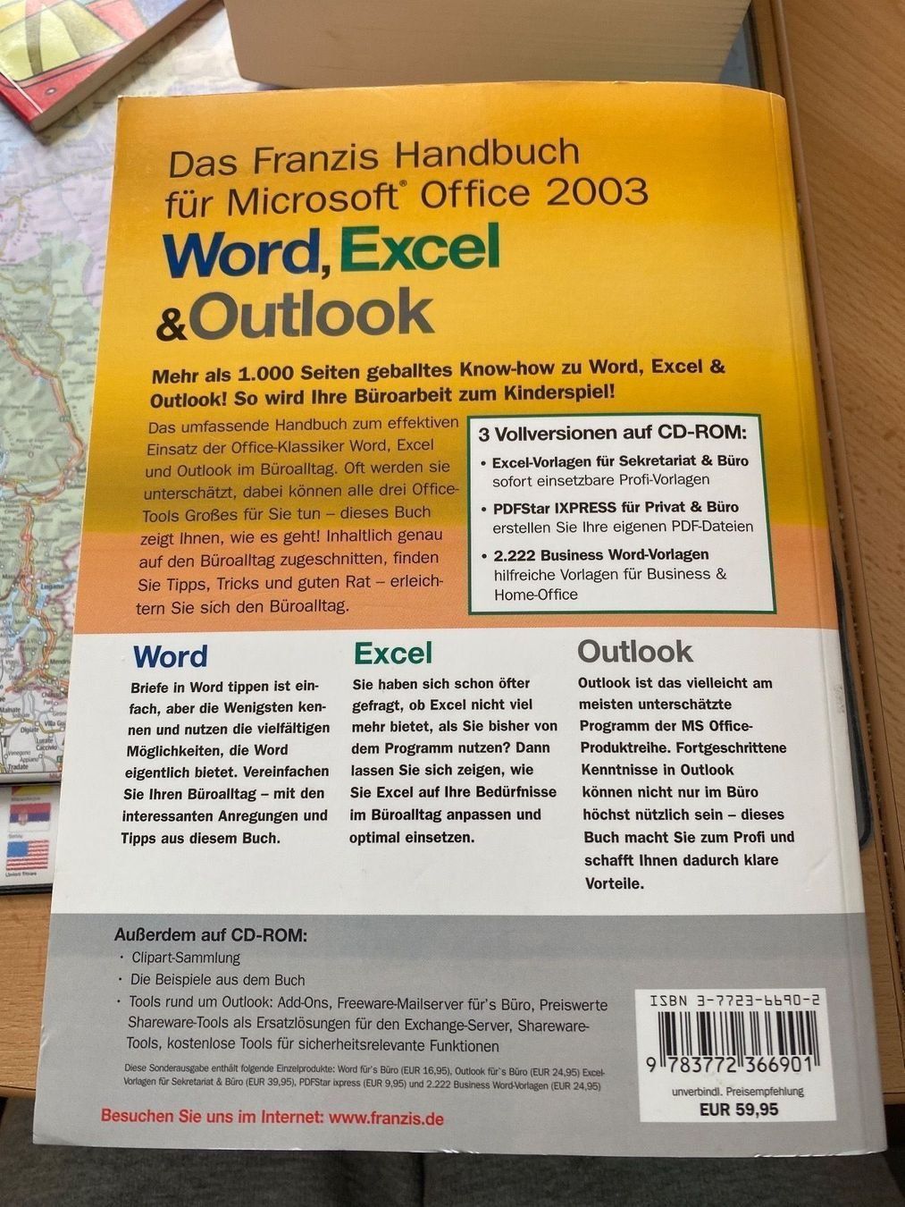Libri: Handbuch Word, Excel, Outlook 2003 – Usato da Montlingen venduto da RL03 1