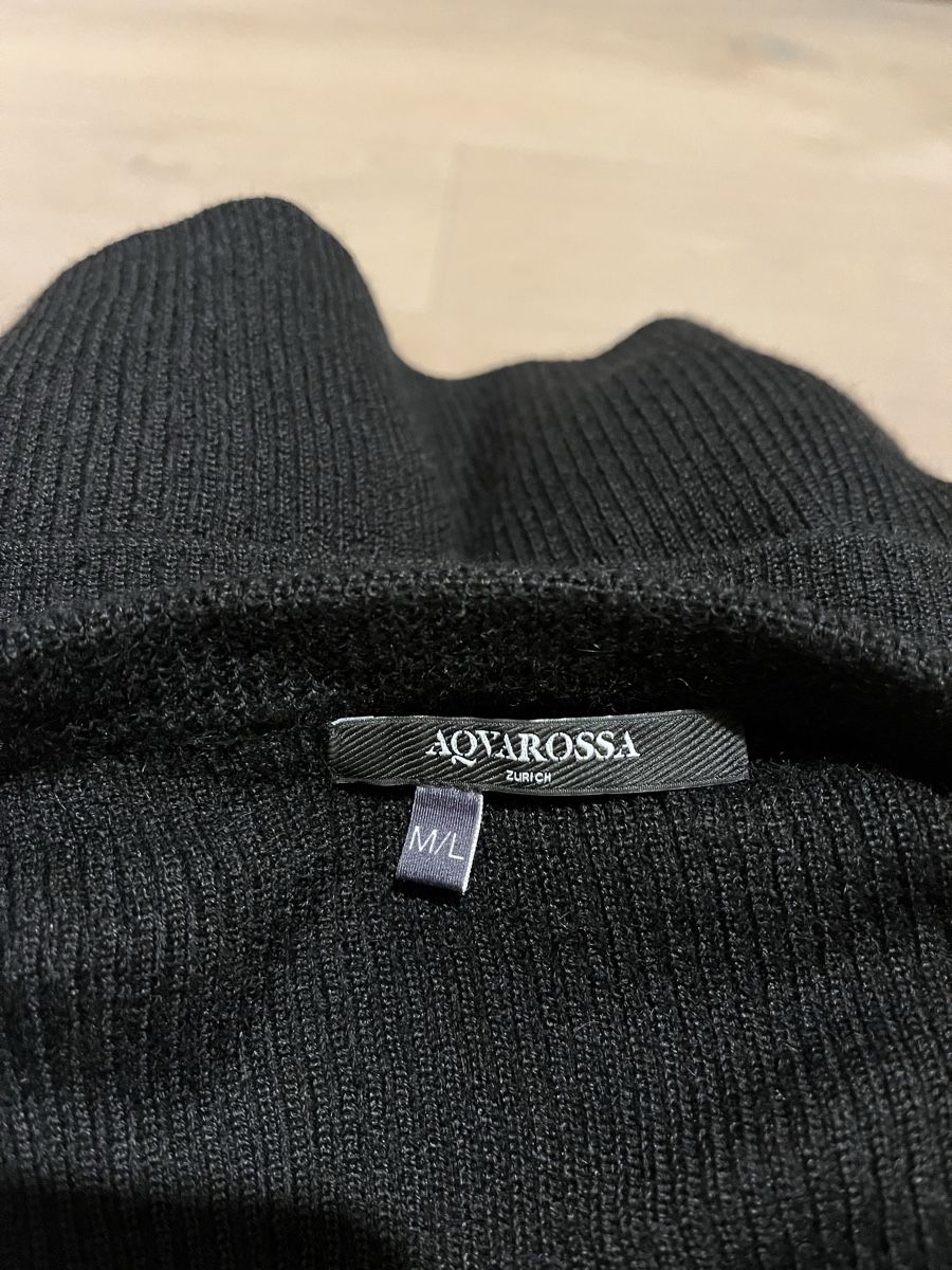 Maglioni & Felpe: Schwarzer AQRoss Pullover, Gr. M/L, 100% Alpaka Wolle – Usato da Schönenberg ZH venduto da mobalux1 2