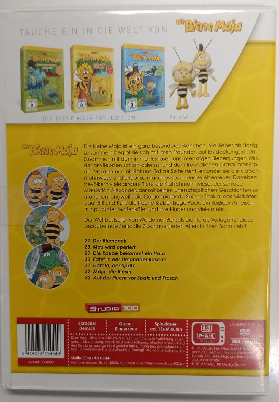 Tutti i DVDs: Die Biene Maja DVD - Folge 5 – Usato da Stans venduto da chrimich 1