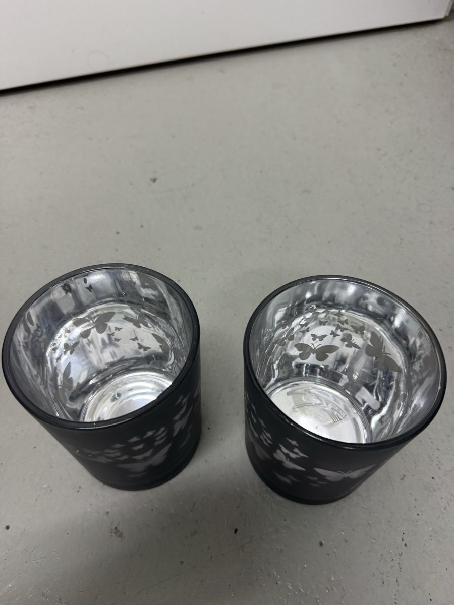 Toutes les décorations: 2 Windlichter Glas   – D'occasion à Haldenstein par nicB74 1