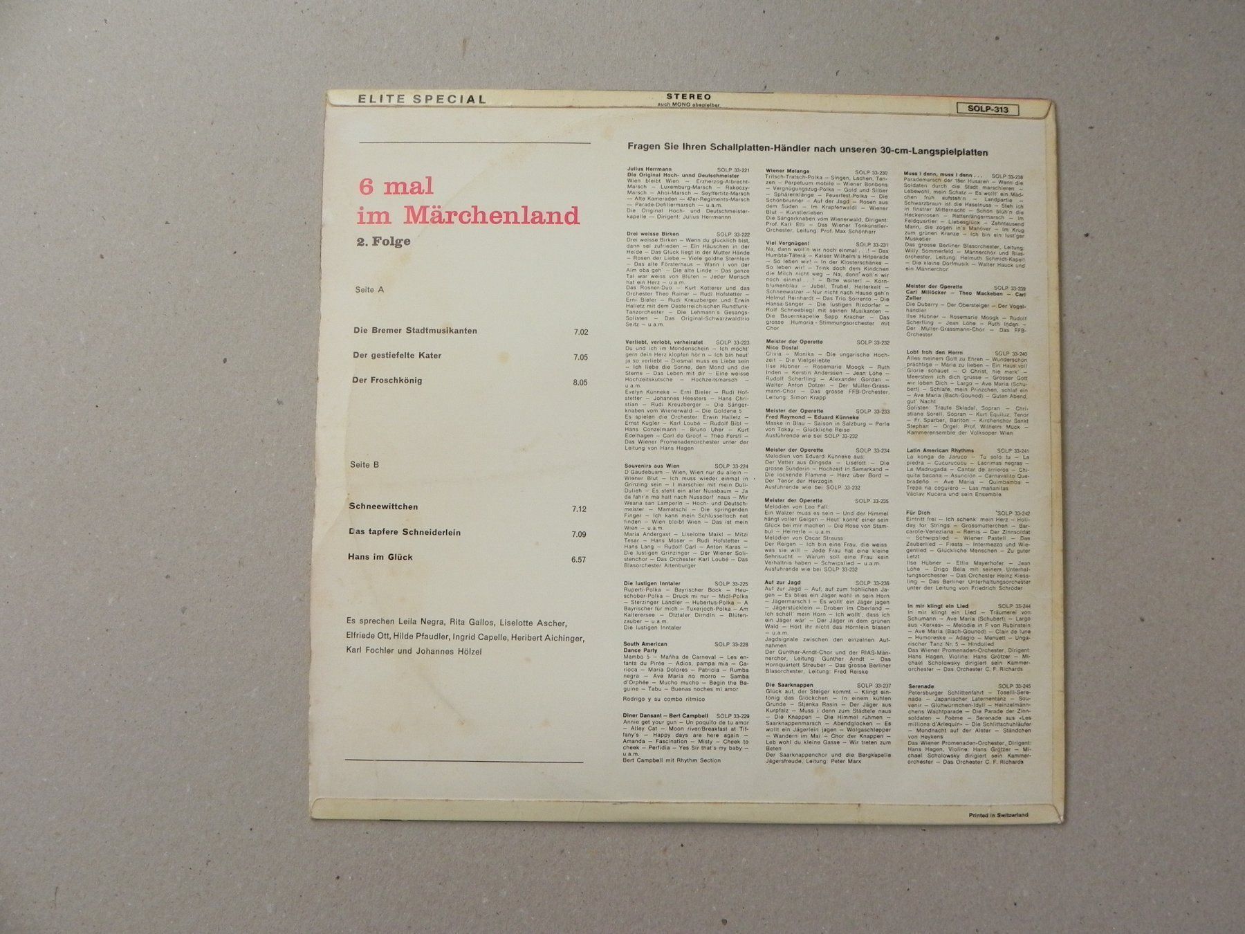 Dischi in vinile: LP 6 Märchen um 1970 Schneewittchen – Usato da Siebnen venduto da krimsie 1