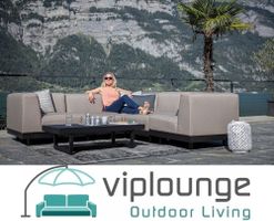 Gartenlounge wetterfest Sunbrella sandbraun