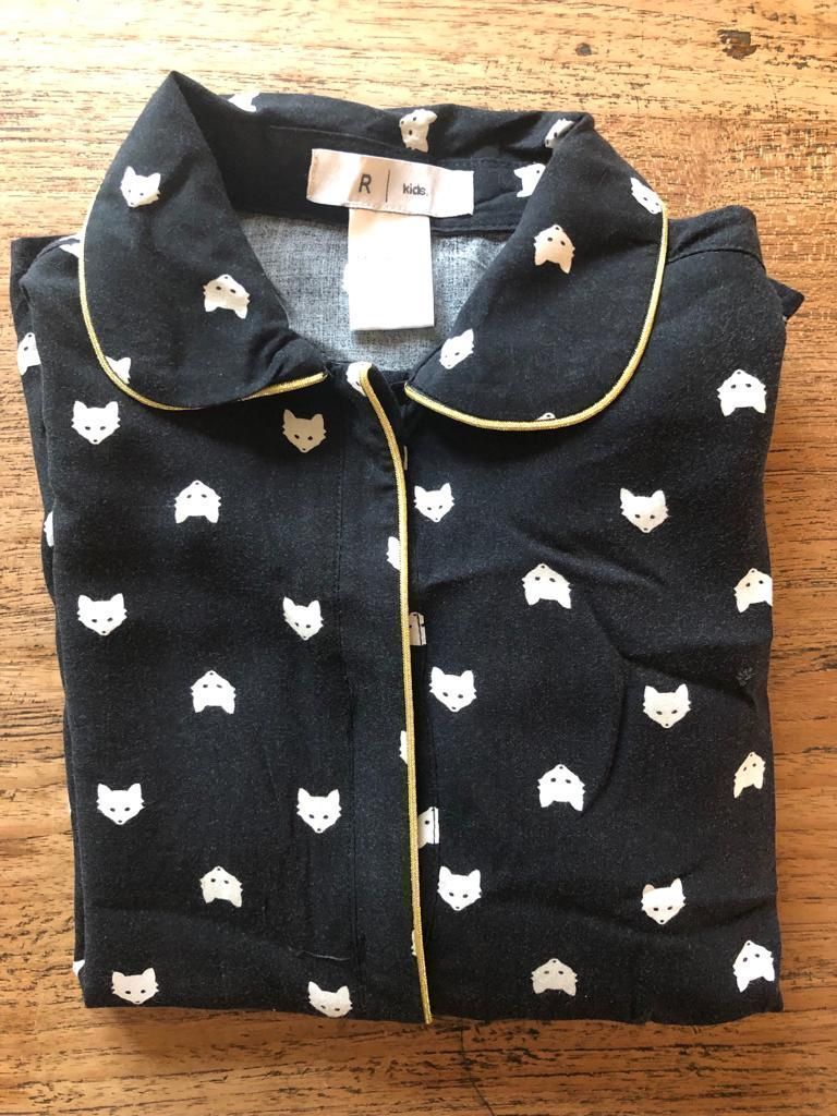 La Redoute_Kinder Bluse. Gold schwarz. 8 J, Gr. 128 (Gebraucht) in