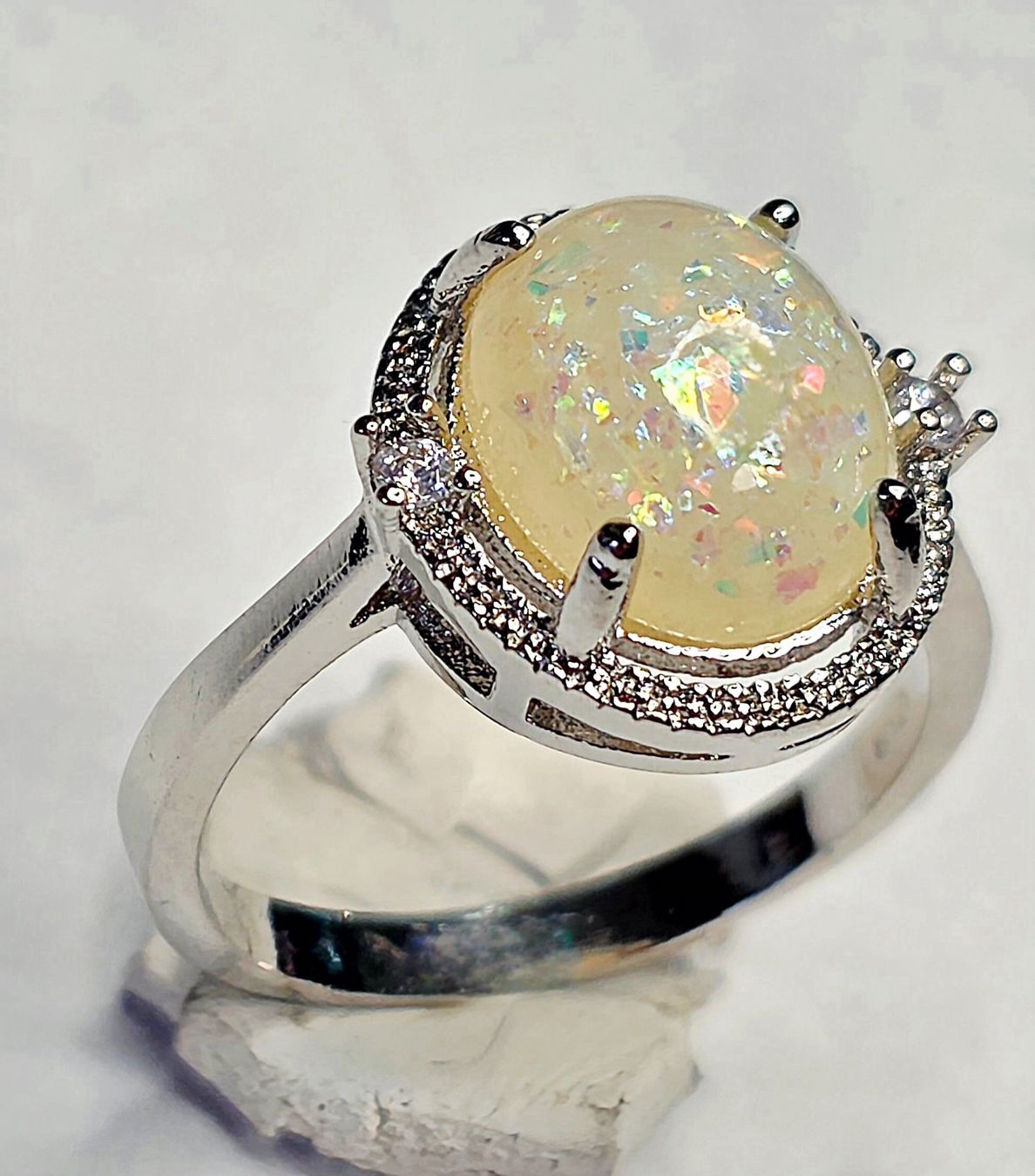 Ringe: Silber Fingerring Opal – Neu (gemäss Beschreibung) aus Zürich von Benedikt21 1