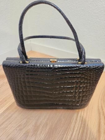 Sac à main vintage en crocodile