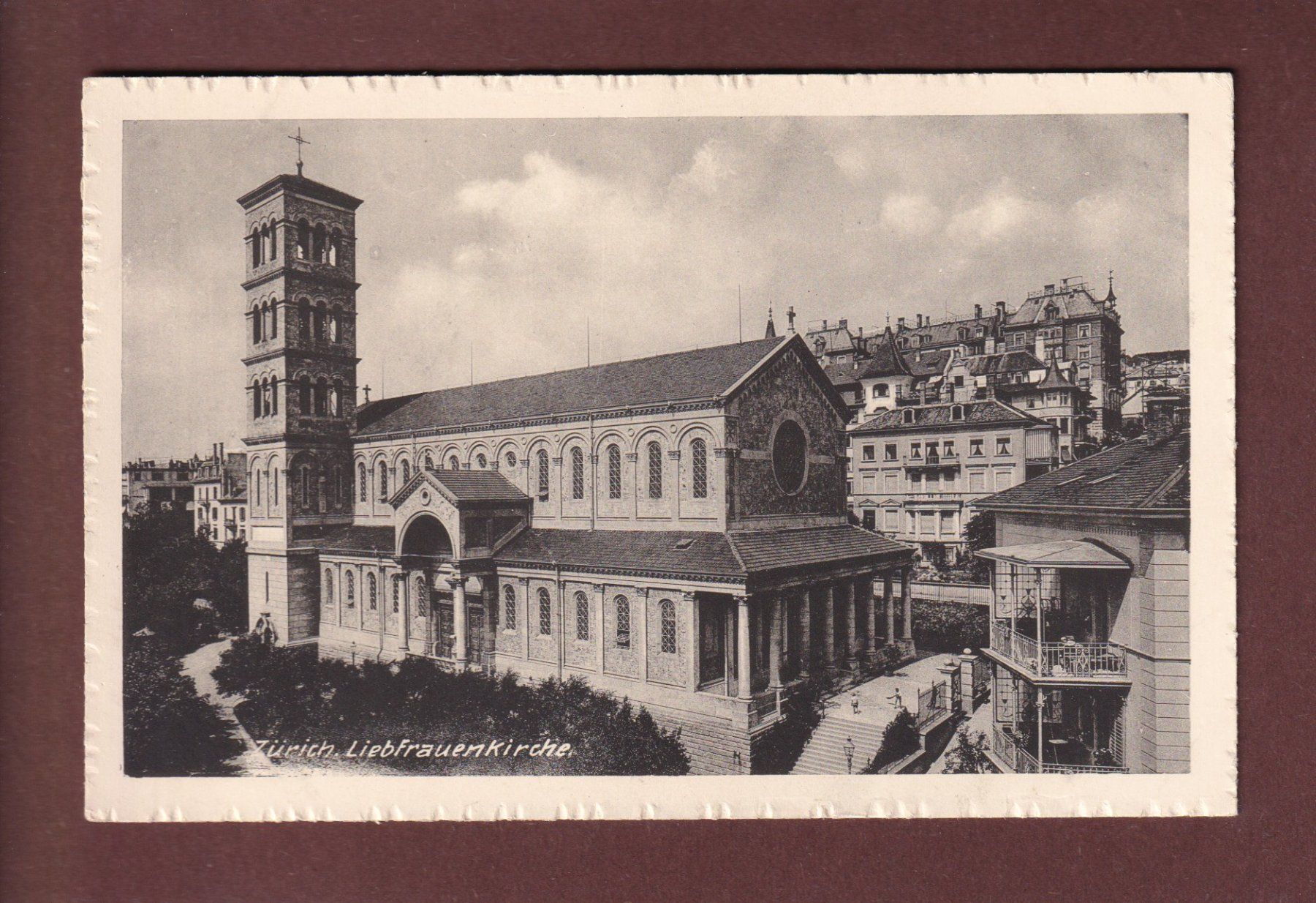 Ansichtskarten: ZÜRICH - Liebfrauenkirche – Gebraucht aus Pully von nicecards-shop