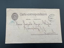 Carte Correspondance  1877  Luzern   (V158)