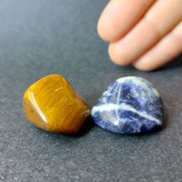 Kristalltherapie SET - SODALITH & TIGERAUGE - 100% natürlich