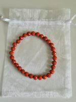 Roter Jaspis facettiert Armband 6mm