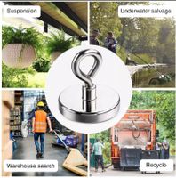 Super Starke Neodym Magnet Topf Angeln Salvage Magnet 1 Pcs.