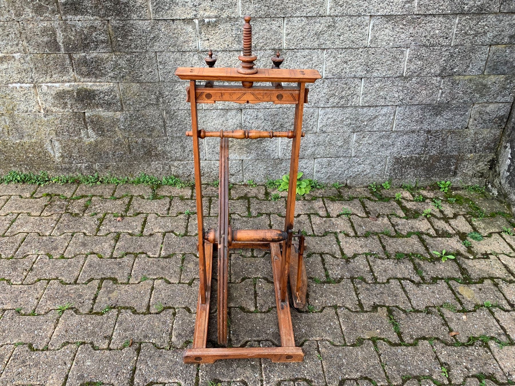 Spinnräder: antikes Spinnrad datiert 1834, Vintage – Gebraucht aus Feldbach von Olive1 3