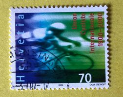 Nr.989 GESTEMPELT Radfahrer 2000   Siehe Original Fotos.  ﻿