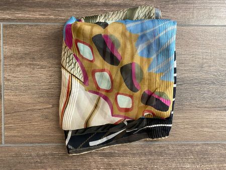 Schal / Foulard farbig 82 x 86 cm