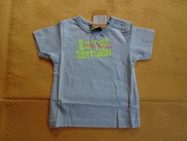 NEUES T'shirt hellblau "Enfant terrible" Gr. 62/68 - 260714