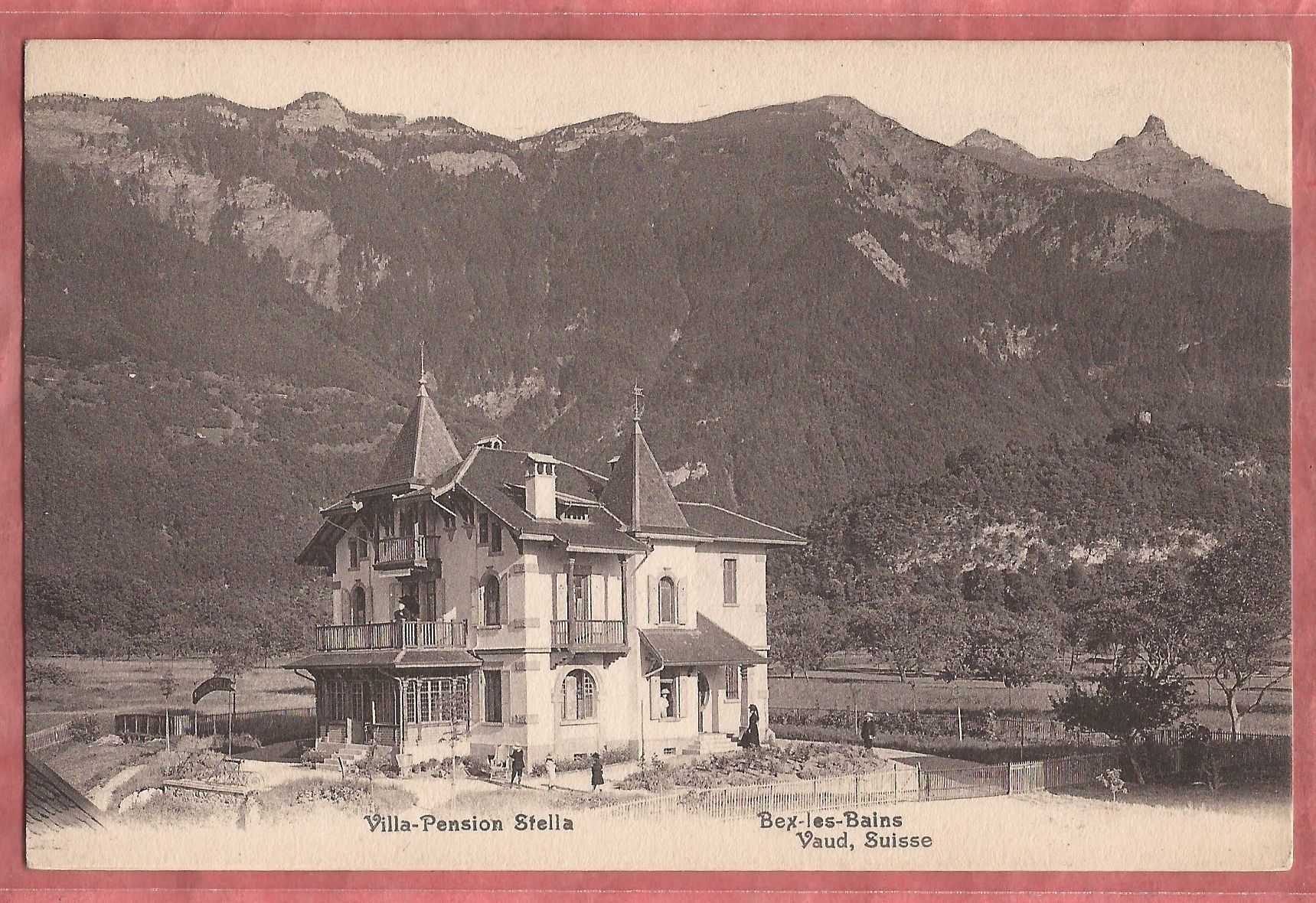 Ansichtskarten: Bex-les-Bains - Villa Pension Stella - ca. 1915 – Gebraucht aus Fislisbach von Porano