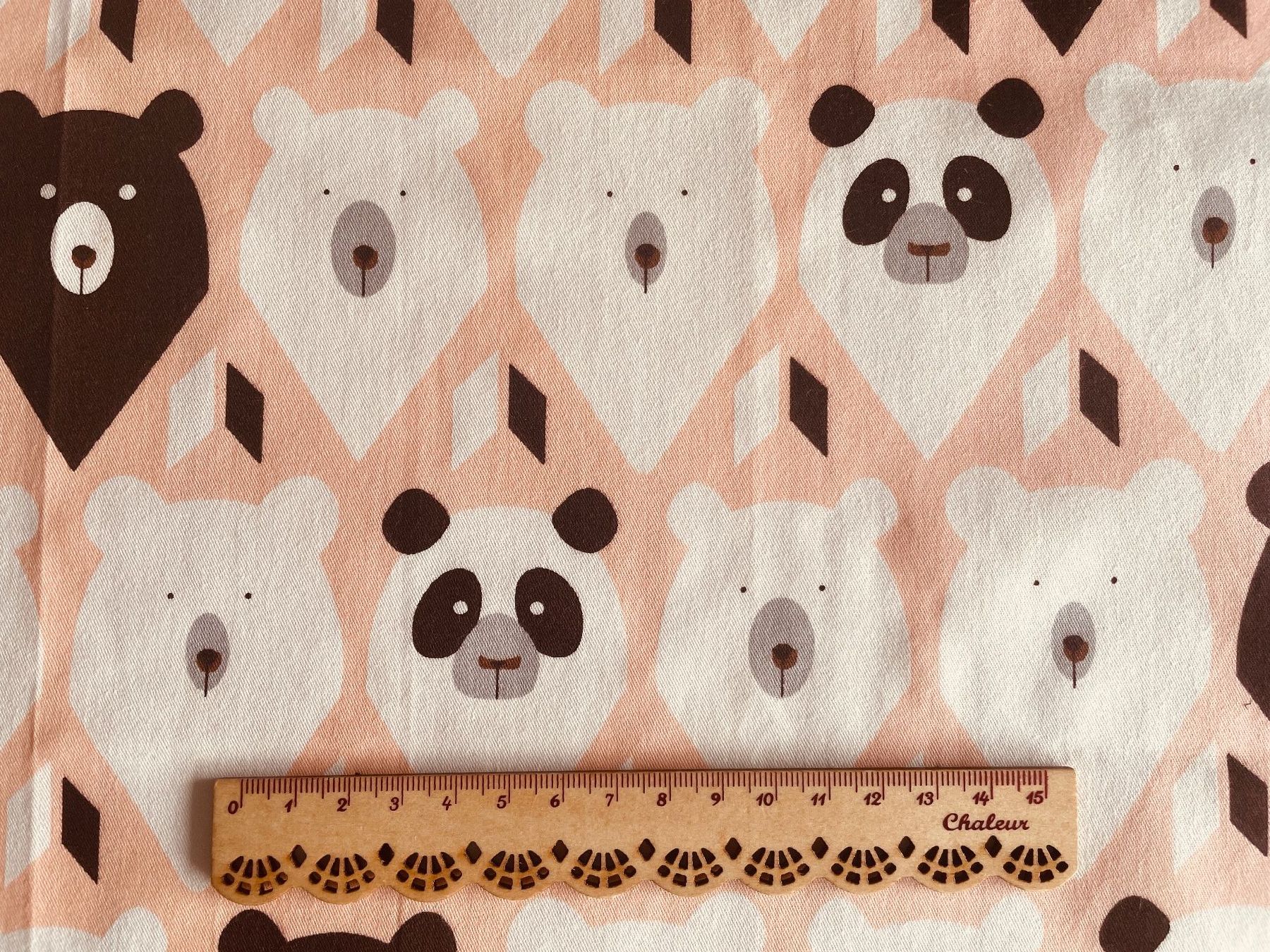 Tessuti: 2 Fat quarter/Coupons patchwork & couture Ours et Panda – Nuovo e nell'imballaggio originale da Gland venduto da san_xz5j 2