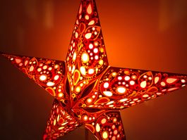 Leuchtstern - rani - 60cm / mit Standfuss + LED