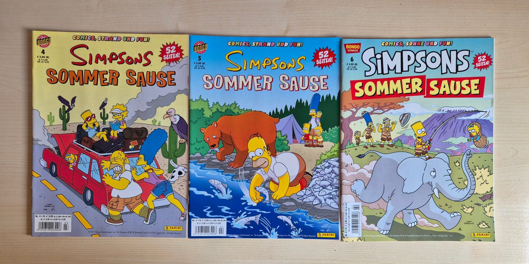 Comics: Simpsons Sommer Sause Nr. 1 bis 9 – Gebraucht aus Sargans von Gkohler0 1