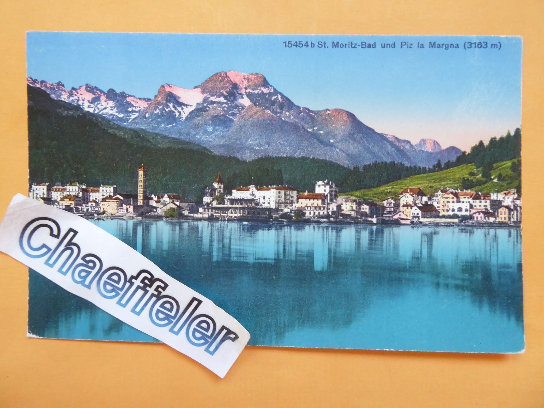 Cartoline postali: 16-454b  St. Moritz und Piz la Marga – Nuovo (secondo la descrizione) da Zürich venduto da Chaeffeler