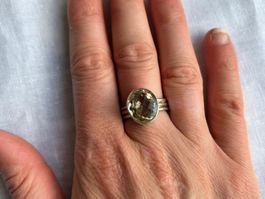 Silberring mit Citrin