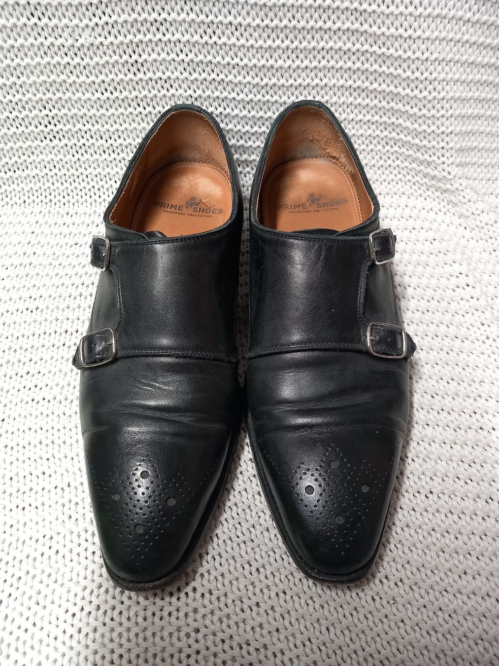 Herrenschuhe: PRIME SHOES Double Monk Strap, Gr. 6/40 Leder – Gebraucht aus Gwatt (Thun) von umwelt-brocki 1