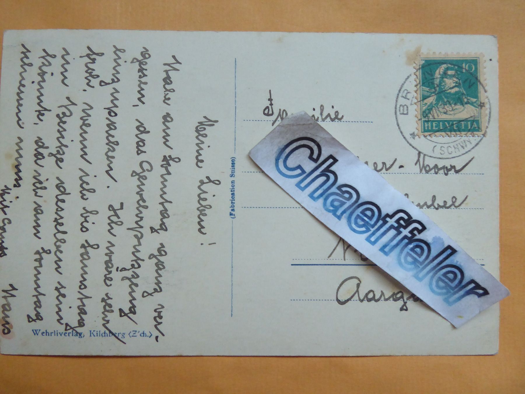 Cartoline postali: 1930  32418 Axenstrasse. – Usato da Zürich venduto da Chaeffeler 1