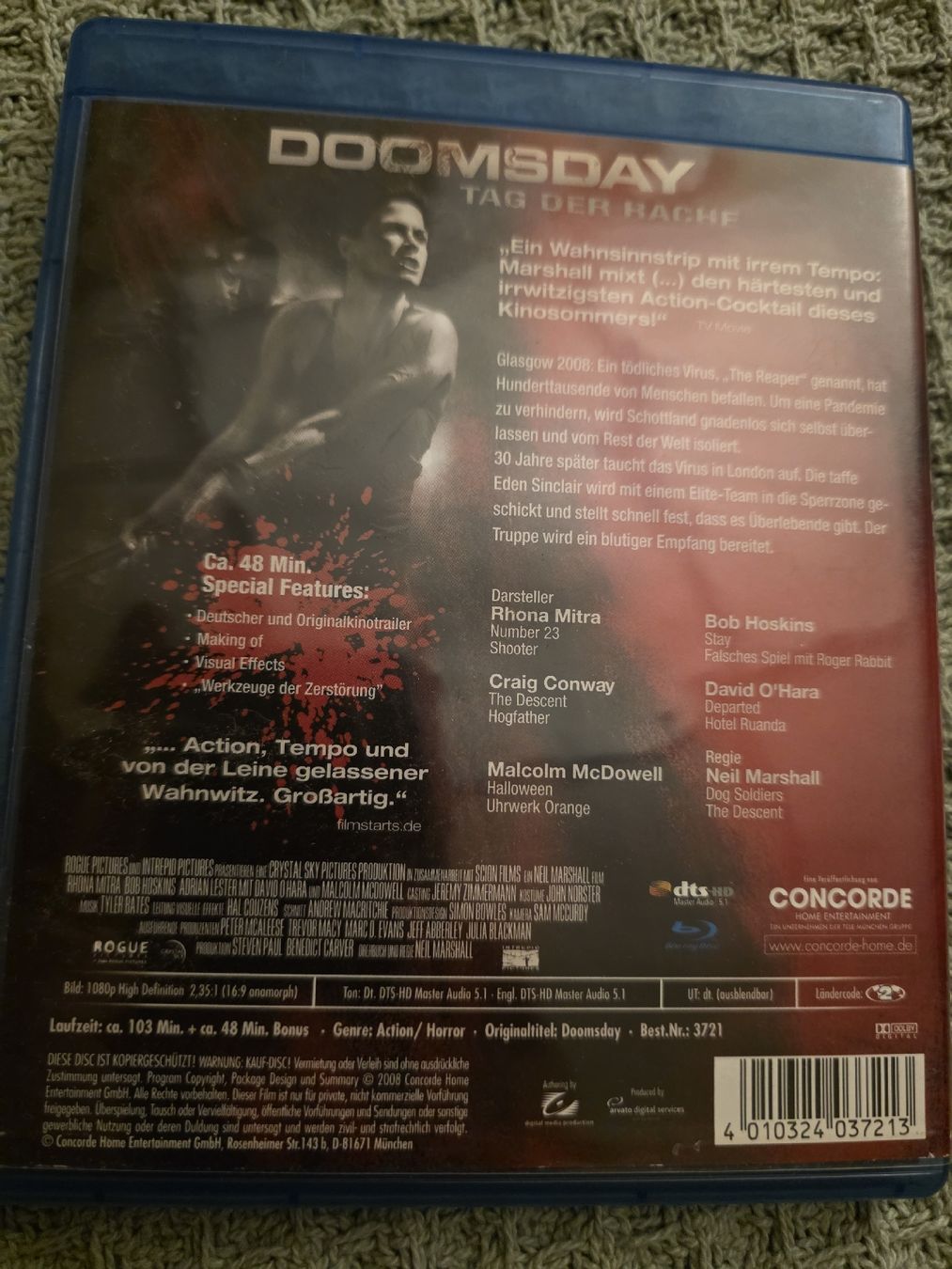 Tutti i DVDs: Doomsday - Tag der Rache - Blu-ray – Usato da Ellikon a d Thur venduto da razzorblog 1